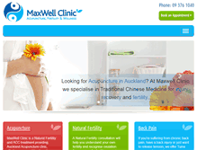 Tablet Screenshot of maxwellclinic.co.nz